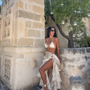 3 Pcs Lace Skirt Swimset